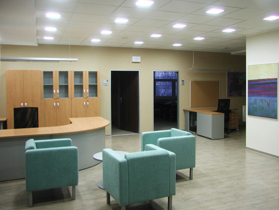 sekretariát kliniky - interiér